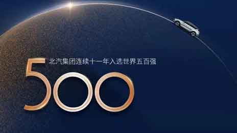 北汽集團連續11年入選世界500強，加速邁向競爭性增長